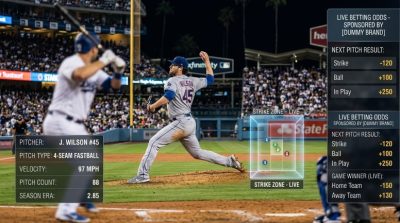 A baseball pitcher mid-throw in a packed stadium